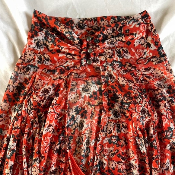 Free People Poppy Floral Mesh Cropped All Dolled Up Top - Picture 6 of 6